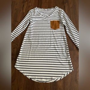SHEIN Striped Skater Dress